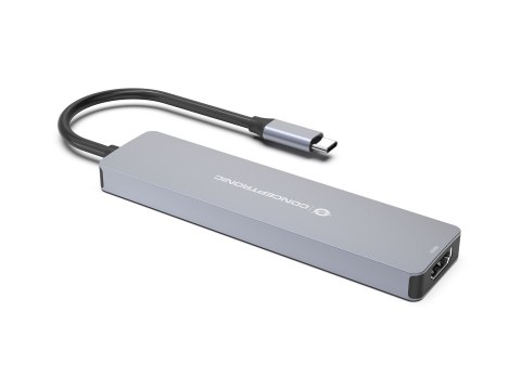 Conceptronic DONN28G Przewodowa USB 3.2 Gen 1 (3.1 Gen 1) Type-C Szary
