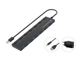 Conceptronic HUBBIES19BP huby i koncentratory USB 3.2 Gen 1 (3.1 Gen 1) Type-A 5000 Mbit/s Czarny