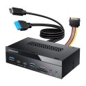 GRAUGEAR Panel frontowy 4-Fach + czytnik kart USB, SD, Micro