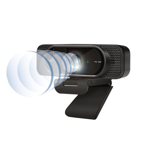 LogiLink UA0381 kamera internetowa 1920 x 1080 px USB 2.0 Czarny