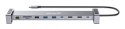 Manhattan 190398 stacja dokująca Przewodowa USB 3.2 Gen 1 (3.1 Gen 1) Type-C Szary