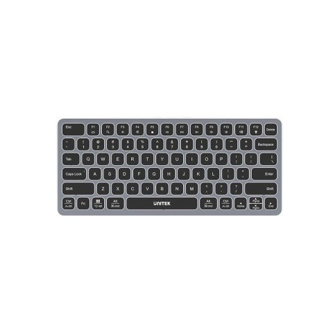 UNITEK D1092A klawiatura USB Amerykański międzynarodowy Szary
