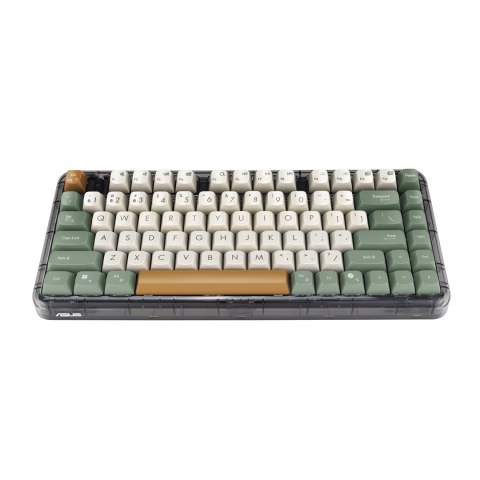 ASUS Jelly75 KD201 KEYBOARD/MK-WH/GE/83 klawiatura Uniwersalne USB + RF Wireless + Bluetooth Wielobarwny