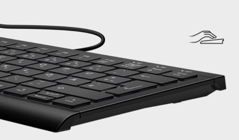 KeySonic KSK-5010ELC (DE) klawiatura Dom USB QWERTZ Niemiecki Czarny