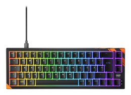 CHERRY K5 PRO TMR COMPACT klawiatura Gaming USB QWERTZ Niemiecki Czarny, Pomarańczowy