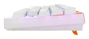CHERRY K5 PRO TMR COMPACT klawiatura Gaming USB QWERTZ Niemiecki Pomarańczowy, Biały