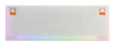 CHERRY K5 PRO TMR COMPACT klawiatura Gaming USB QWERTZ Niemiecki Pomarańczowy, Biały