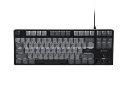 FURY KLAWIATURA DLA GRACZY KANABO K2 US BIAŁE PODŚWIETLENIE MECHANICZNA CZARNO-SZARA