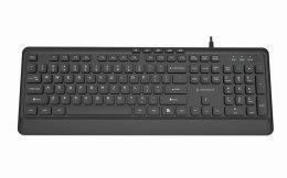 GEMBIRD KLAWIATURA PRZEWODOWA MULTIMEDIALNA SLIM, USB 5 KLAWISZY HOTKEYS, US LAYOUT, CZARNA