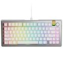 Klawiatura gamingowa Glorious GMMK 3 Pro HE 75% Custom Gaming-Tastatur - Pre-Built, Fox HE Switches, Silber