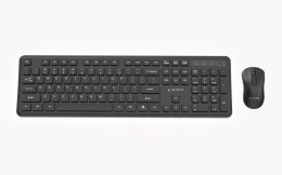 GEMBIRD BEZPRZEWODOWY ZESTAW KLAWIATURY + MYSZ SLIM PRO BUSINESS NA BIURKO, CZARNY, UKŁAD US