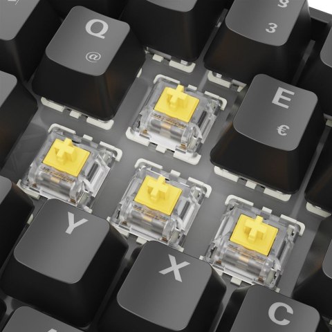 Klawiatura Sharkoon Gaming Keyboard Skiller SGK50S4 Gen2 czarno-żółty RGB