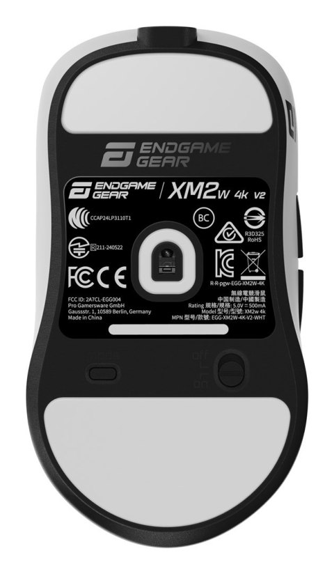 Mysz do gier Endgame Gear XM2w 4k v2 - biała