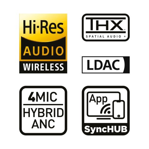 HATOR Hypergang 3 Wireless Zestaw słuchawkowy Bezprzewodowy Opaska na głowę Gaming USB Type-C / USB Type-A Bluetooth Czarny