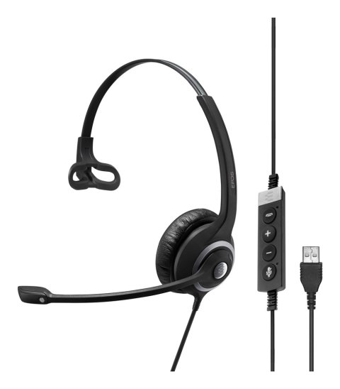 EPOS IMPACT SC 230 USB MS II Zestaw słuchawkowy Przewodowa Opaska na głowę Biuro/centrum telefoniczne USB Typu-A Czarny