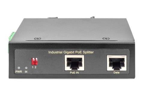 Splitter PoE+ przemysłowy. Gigabit, 802.3bt
