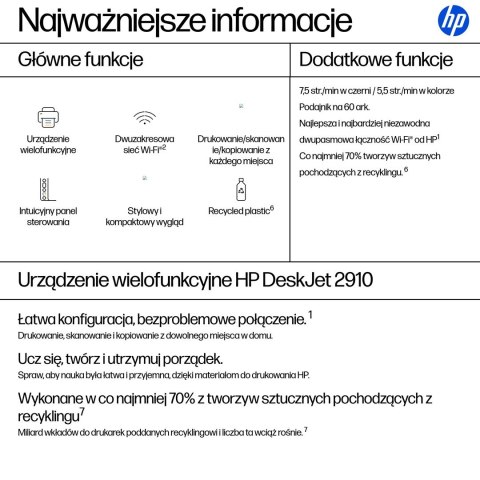 Urządzenie wielofunkcyjne HP DeskJet 2910