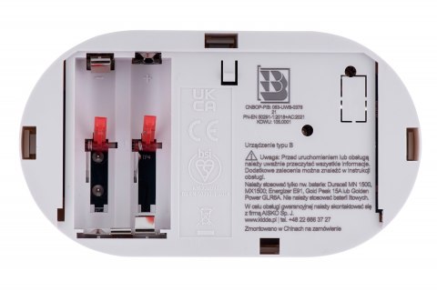 Czujnik tlenku węgla (czadu) LCD K5DCO Kidde