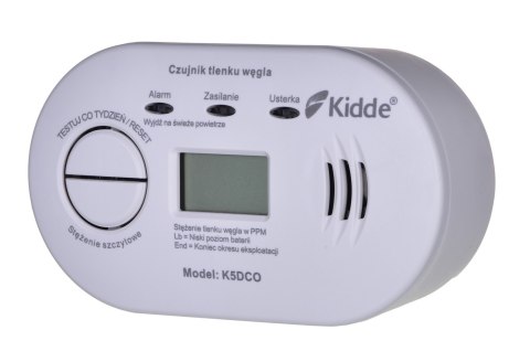 Czujnik tlenku węgla (czadu) LCD K5DCO Kidde