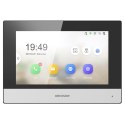 Monitor wideodomofonu HIKVISION DS-KH6320-WTE1 17,8cm (7") Czarny, Srebrny