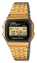 Casio A159WGEA-1 zegarek Zegarek z bransoletką Elektroniczny Złoto