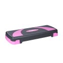 REBEL ACTIVE STEP DO AEROBIKU I ĆWICZEŃ FITNESS, 3 STOPNIE, 78 CM, SZARO-FIOLETOWY RBA-3225-PU