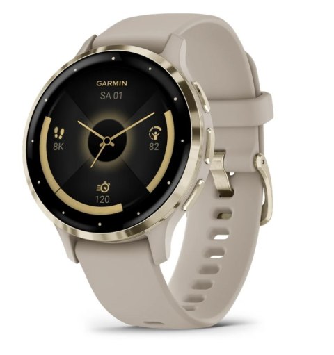 Zegarek sportowy Garmin Venu 3S AMOLED 41mm French Grey