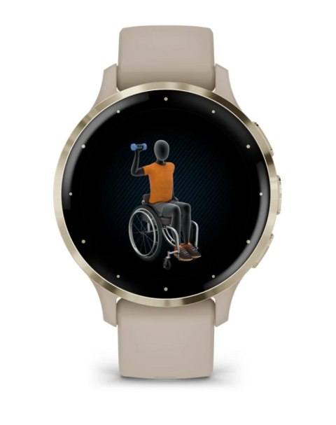 Zegarek sportowy Garmin Venu 3S AMOLED 41mm French Grey