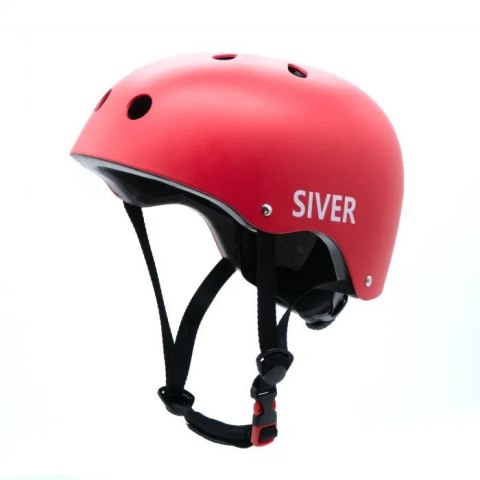 Kask rowerowy Motus Siver rozmiar L, czerwony (MOTHAM8LR)