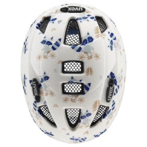 Kask rowerowy dziecięcy UVEX Kid 2 CC 46-52cm, raccoon matt