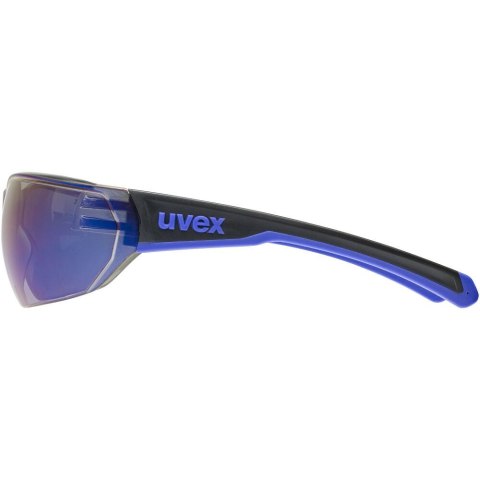 Okulary rowerowe UVEX Equate Black Blue Matt Mirror Blue