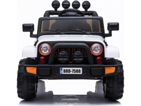 Auto Na Akumulator Jeep BRD-7588 Światła LED MP3 Pilot Biały 4x4