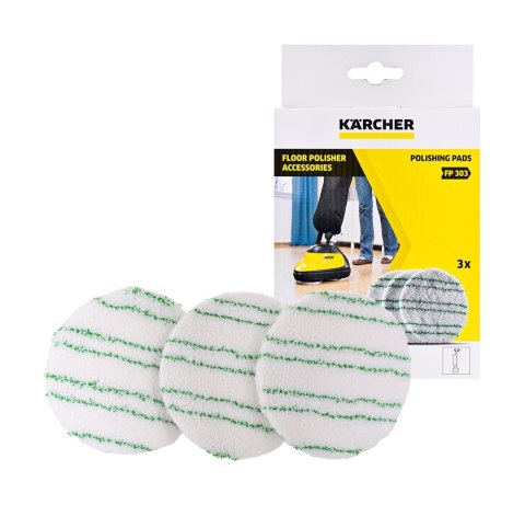 Pady polerujące - parkiet lakierowany / laminat - 3 szt. KARCHER - 2.863-197.0