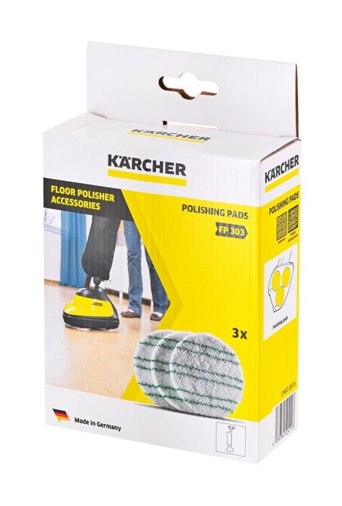 Pady polerujące - parkiet lakierowany / laminat - 3 szt. KARCHER - 2.863-197.0