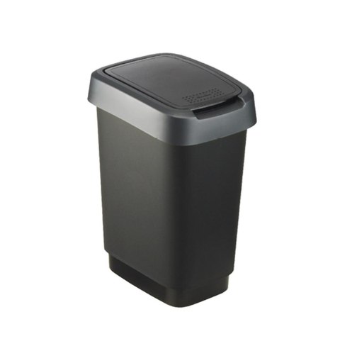 Rotho kosz na śmieci obrotowy TWIST srebrny 25L