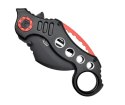 Nóż SCK Steel Claw Knives Karambit K29 czarno-czerw