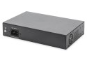 Digitus Przełącznik sieciowy niezarządzalny desktop 8x RJ45 Gb/s (w tym 6xPoE)+ 2x SFP, PoE++ max budżet 180W