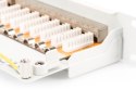 Patch panel DIGITUS DN-91624S-EC 19'' 24x RJ45, LSA poziom, kat.6, ekranowany, 1U, czarny, prowadnica kabli, pola opisowe