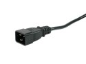 Equip 333319 rozdzielacz zasilania PDU 6 x gniazdo sieciowe 1U Czarny