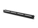 LANBERG PATCH PANEL 24 PORT 1U 19" KAT.6A UTP CZARNY PPUA-1024-B