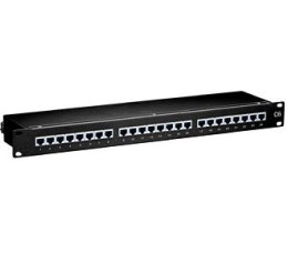 Patchpanel Equip CAT6 24 portów czarny 19