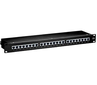 Patchpanel Equip CAT6 24 portów czarny 19" (1HE)