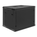 Szafa RACK 19" 9U 600 x 500 x 600 czarna wisząca