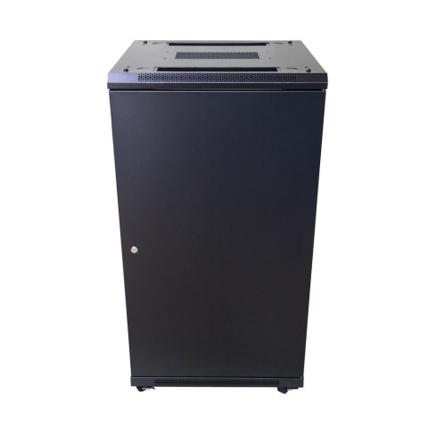 Szafa rack 22U 600x600 Czarna stojąca