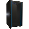 Szafa rack 22U 600x600 Czarna stojąca