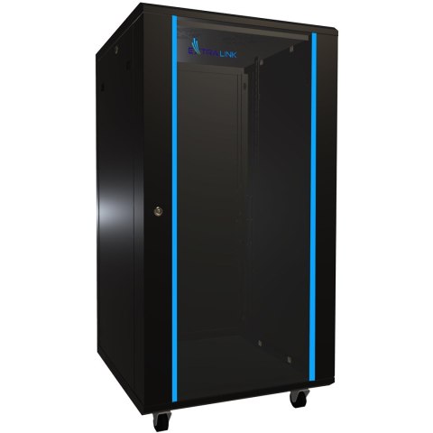 Szafa rack 22U 600x600 Czarna stojąca