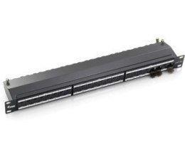 Wyposaż 19-calowy panel krosowy 24xRJ45 Cat6a FTP 1U 500MHz RAL7035