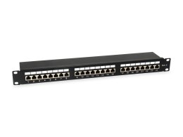 Wyposażenie 19-calowy panel krosowy 24xRJ45 Cat6 FTP 1U 250MHz RAL9005