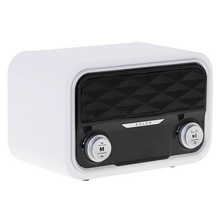 Adler Sp. z o.o. Adler | AD 1185 | Radio Bluetooth | Wejście AUX | Biały
