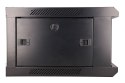 Extralink Szafa rack 4U 600x450 Czarna montowana na ścianie